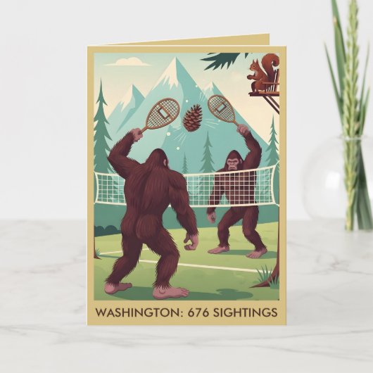 Carte Funny Bigfoot (Devant)