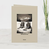 Carte Funny Bigfoot Birthday (Dos)