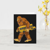 Carte Funny Bigfoot Bus Driver Sasquatch School Bus Love (Fleur jaune)