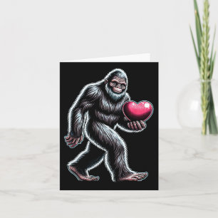 Carte Funny Bigfoot Sasquatch Coeur Mens Enfants Garçons