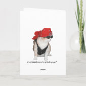 Carte Funny Biker (Dos)