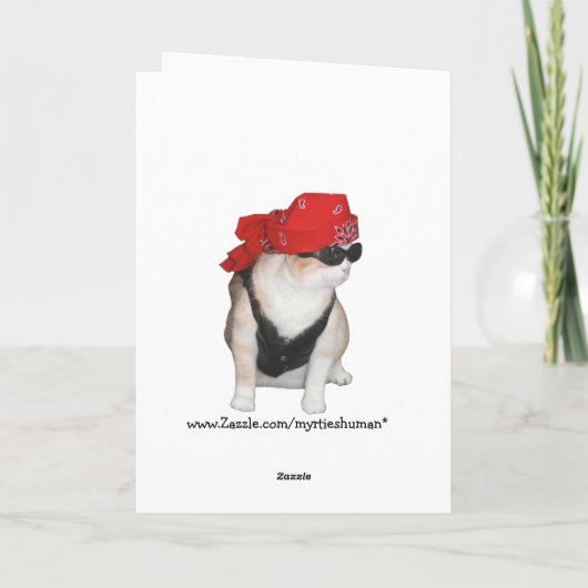 Carte Funny Biker (Dos)