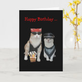 Carte Funny Biker (Fleur jaune)