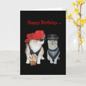 Carte Funny Biker (Fleur jaune)