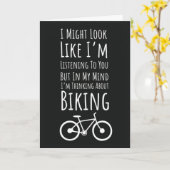 Carte Funny Biking Cards Cyclist Biker Bicycle Cycling (Fleur jaune)