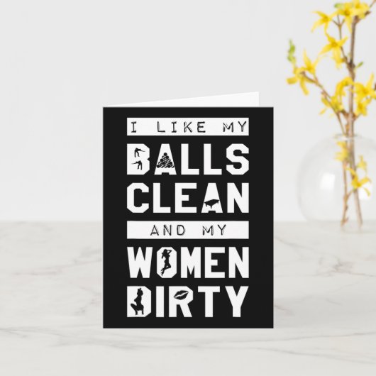 Carte Funny Billiards Hilarious Pun Joke Gag Cadeau Teft (Fleur jaune)