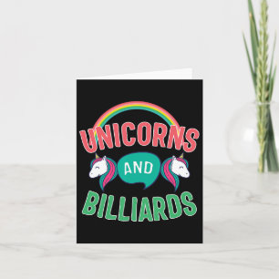Carte Funny Billiards T Chemise Unicornes Et Pool R Don 