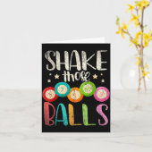 Carte Funny Bingo Caller Gamble Lottery Shake Those Bing (Fleur jaune)