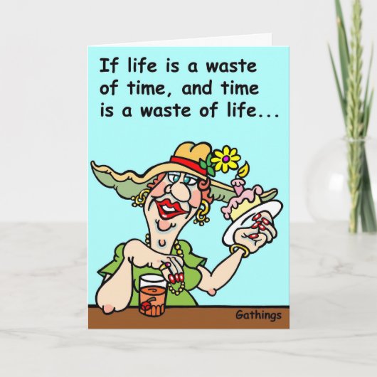 CARTE FUNNY BIRTHDAY (Devant)