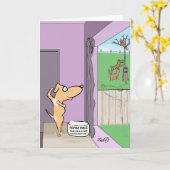 Carte Funny Birthday (Fleur jaune)