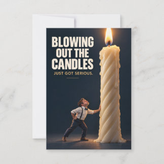 Carte Funny Birthday Candle Greeting Card