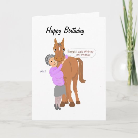 Carte Funny Birthday card, (Devant)