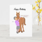 Carte Funny Birthday card, (Fleur jaune)