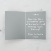 Carte Funny Birthday Card – "Age is Just a Number… (Intérieur)