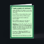 Carte Funny Birthday Card:  Birthday Suit Cleaning<br><div class="desc">Who wouldn't love having their Birthday Suit revamped!  Send this humorous birthday card and remember,  "Nudee Cleaners puts the cute back in your suit!"</div>