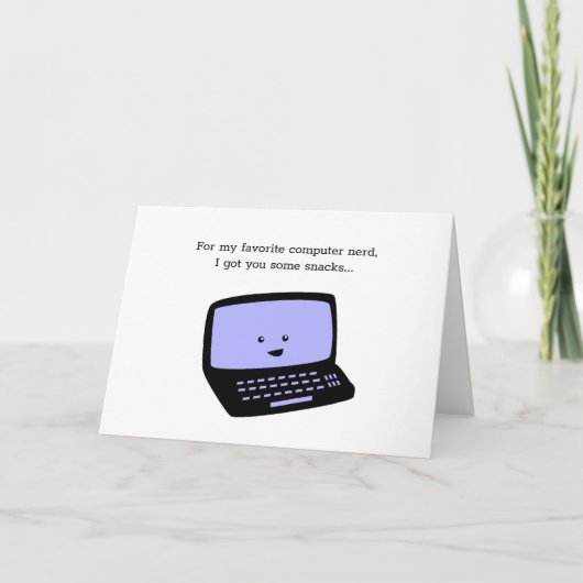 Carte Funny Birthday Card for Computer Programmer Geek (Devant)