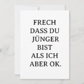 Carte Funny birthday card for younger friends (Devant)