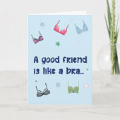 Carte Funny Birthday Card - Good Friend est comme un bar (Devant)