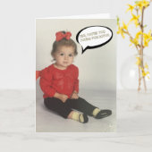 Carte Funny Birthday Card pour elle (Fleur jaune)