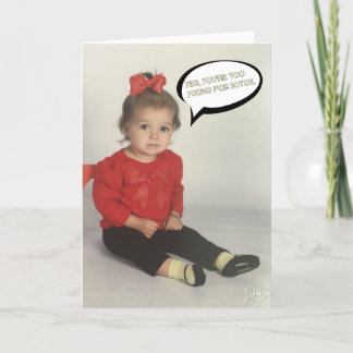 Carte Funny Birthday Card pour elle