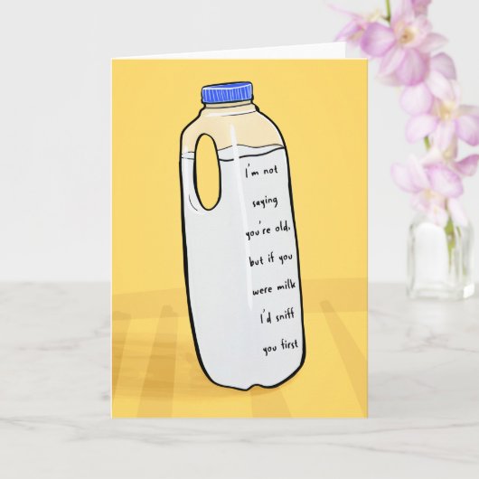 Carte Funny Birthday Card pour les amis - renifler d'abo (Orchidée)