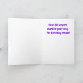 Carte Funny Birthday Card Short Dog with Fluffy Dogs (Intérieur)