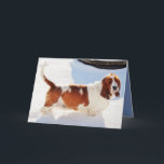 Carte Funny Birthday Card w/Beautiful Basset Hound<br><div class="desc">Funny Birthday Card w/Beautiful Basset Hound</div>