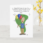 Carte Funny Birthday Cards (Fleur jaune)