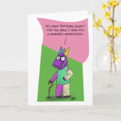 Carte Funny Birthday Cards: Pinata Abuse (Fleur jaune)