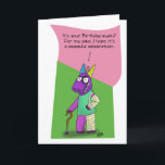 Carte Funny Birthday Cards: Pinata Abuse<br><div class="desc">Funny birthday card with a cartoon illustration of a Pinata that has recently taken a beating and wants to convey a message of peace.</div>