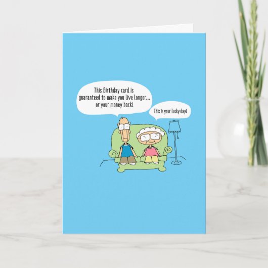 Carte Funny Birthday Garantie Card -119 (Devant)
