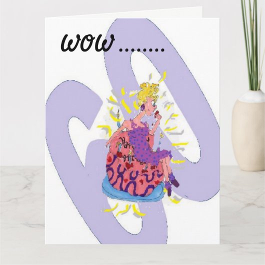 Carte Funny Birthday Greeting Card 60 (Devant)