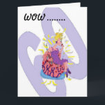 Carte Funny Birthday Greeting Card 60<br><div class="desc">Illustration Gal,  Avoir son gâteau et le manger aussi !</div>