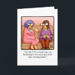 Carte Funny Birthday Greeting Card pour elle<br><div class="desc">Profitez de diffuser le rire avec cette carte de voeux d'anniversaire romantique et hilarante de l'artiste Bill Abbott; envoyez quelques rires avec votre amour et vos souhaits pour un joyeux anniversaire. Le dessin de Bill Abbott "Spectickles" la bande dessinée de la communauté internationale a également paru dans Hallmark U.K., Reader's...</div>