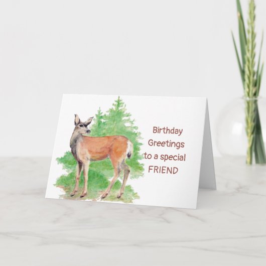 Carte Funny Birthday Greetings, Someone Deer to my Heart (Devant)