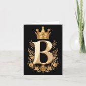 Carte Funny Birthday Queen B - Letter B And Crown (bee) (Devant)