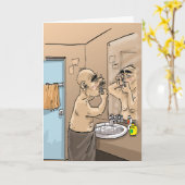 Carte Funny Birthday Wishes (Fleur jaune)