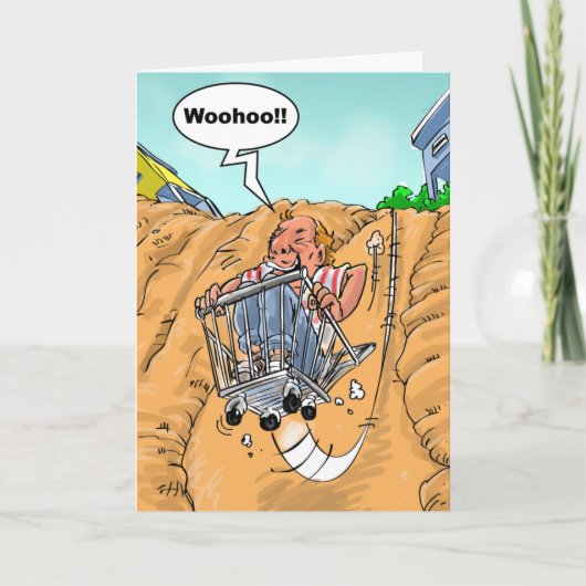 Carte Funny Birthday Wishes - Bucket List (Devant)