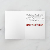 Carte Funny Birthday Wishes - Bucket List (Intérieur)