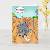 Carte Funny Birthday Wishes - Bucket List (Fleur jaune)