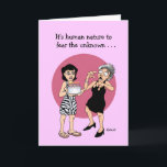 Carte Funny Birthday Worth Card<br><div class="desc">Carte de voeux pour l'anniversaire amusant pour une femme plus âgée</div>