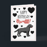 Carte Funny Black Labrador Retriever Anniversaire<br><div class="desc">Funny Black Labrador Retriever Birthday, une drôle de carte d'anniversaire pour les amoureux du labrador. Le design comporte un labrador noir avec un dicton drôle, il y a un message personnalisable à l'intérieur de la carte, alors, n'hésitez pas à la personnaliser :) En coque vous avez des problèmes, n'hésitez pas...</div>
