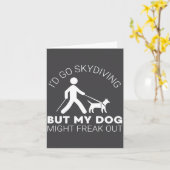 Carte Funny Blind Joke Gift Seeing Eye Dog Skydiving Bli (Fleur jaune)