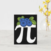 Carte Funny Blueberry Pi Day (Fleur jaune)