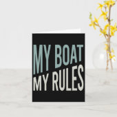 Carte Funny Boater Humour (Fleur jaune)