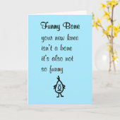 Carte Funny Bone Un Poème Drôle Pour Votre Nouveau Genou (Fleur jaune)
