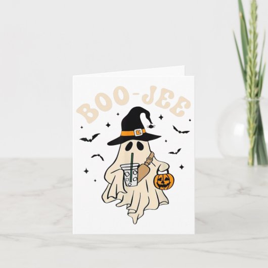 Carte Funny Boo-jee Ghost Halloween Boo Jee Ghost Éffray (Devant)