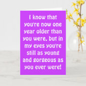 Carte Funny Boomer Birthday Card (Fleur jaune)