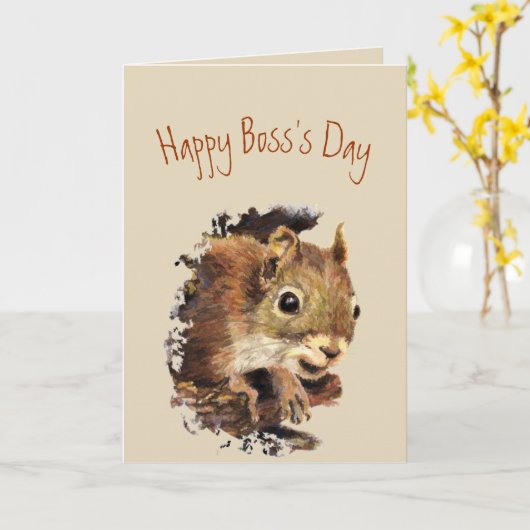 Carte Funny Boss Boss's Day from us Nuts (Fleur jaune)