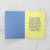 Carte Funny Boston Terrier avec Boston Accent Anniversai (Intérieur)